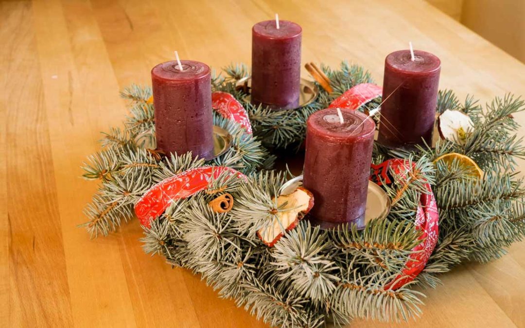 Adventskranz selber machen, selber binden