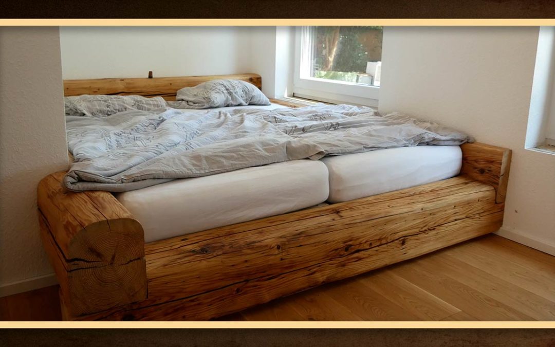 Balkenbett – Bett selber bauen